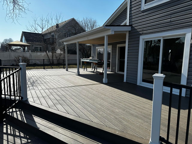 Beautiful wooden deck